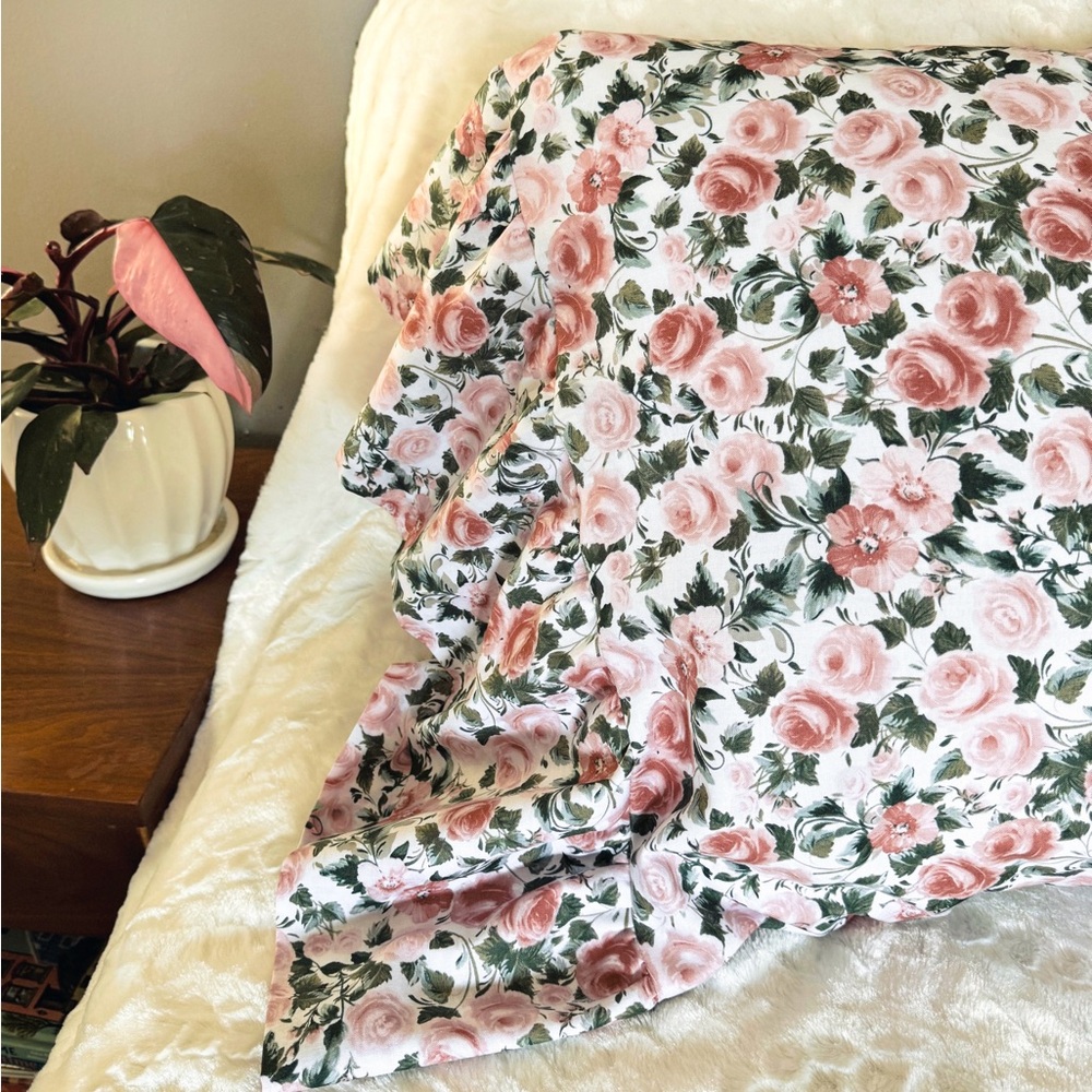 Rose Garden Pillowcase | Handmade